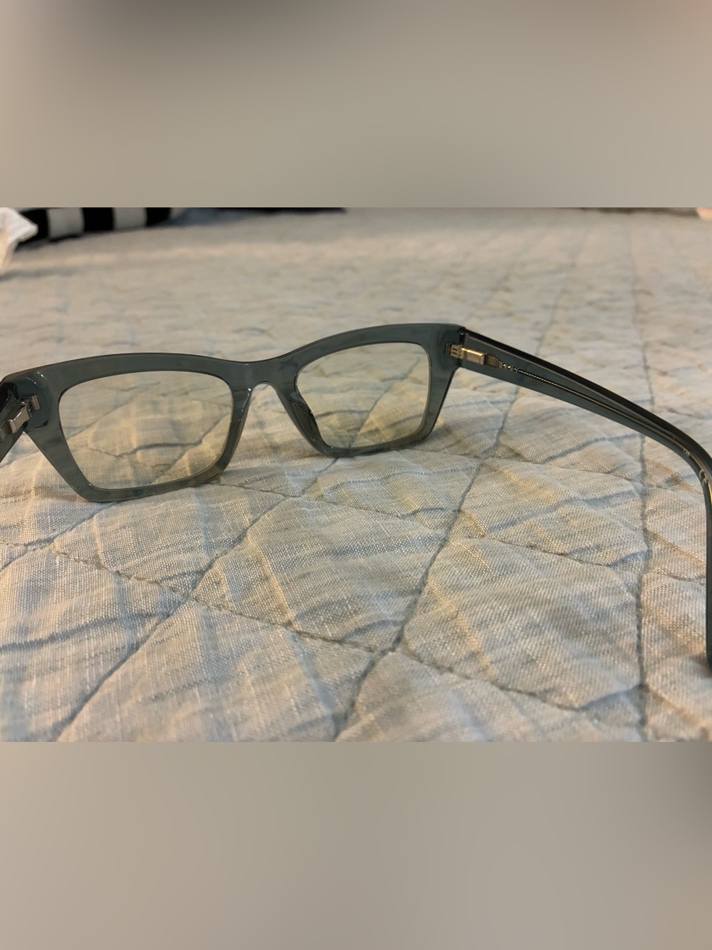 DKNY women's optical frame in color -Crystal Cadet Blue